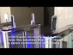 Niestandardowe drzwi bezpieczeństwa kołowrotu obrotowego dla osób niepełnosprawnych